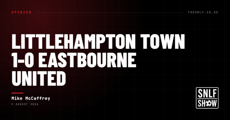 Littlehampton Town 1-0 Eastbourne United — Mike McCaffrey, The SNLF