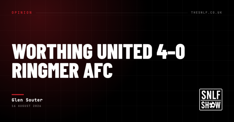 Worthing United 4–0 Ringmer AFC — Glen Souter, The SNLF