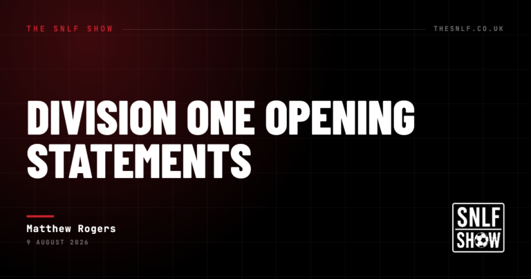 Division One Opening Statements — Matthew Rogers, The SNLF